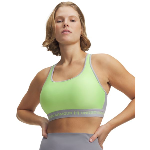 Under Armour Women's Crossback Mid Bra - Lumos Lime