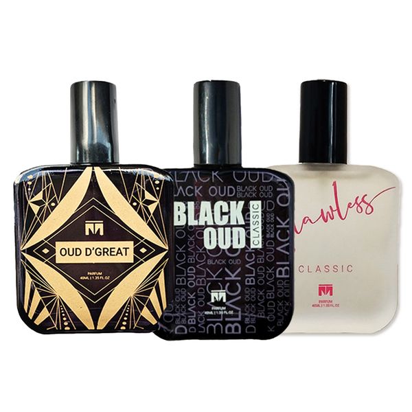 Motala Black Oud 40ml , Flawless 40ml , Oud D' Great 40ml Perfumes Combo