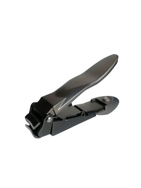 Premium Design Anti Splash Nail Clippers with Catcher - Gunmetal