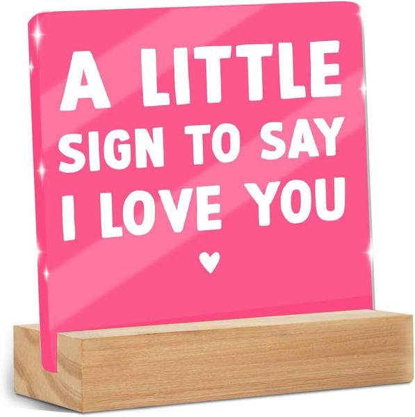 Acrylic Desk Sign - Home Office, Cubicle &amp; Shelf Decor