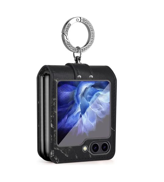 Ultra Hybrid Premium Leather Cover for Samsung Galaxy Z Flip 3 - Black