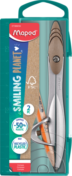 Maped Smilling Planet Compass Study Holder