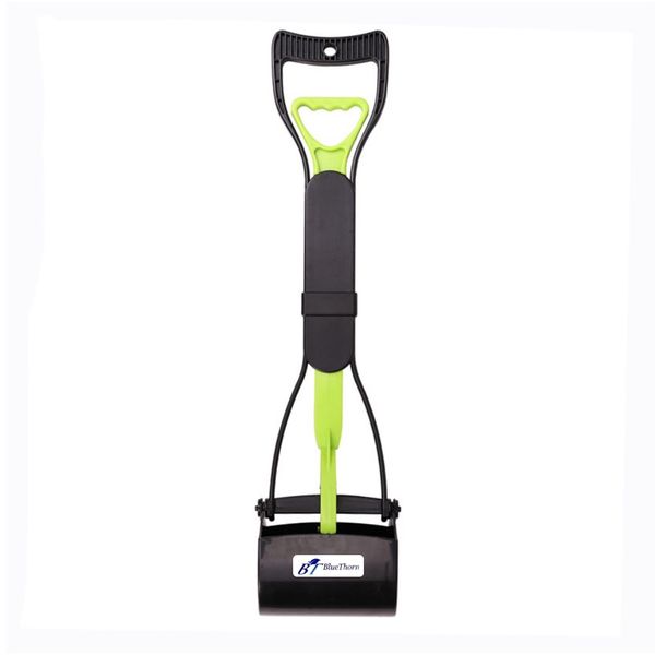 BlueThorn Large Capacity, Long Handle Foldable Poop Scoop