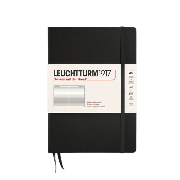 Leuchtturm Notebook Medium A5 Hardcover 251 Pages Ruled