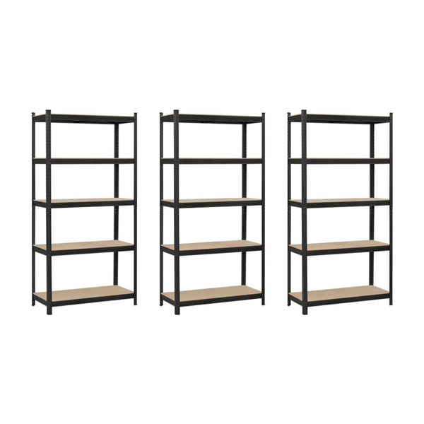 5 Tier Metal Shelving Unit - Set of 3