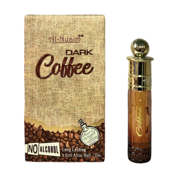 Al-Nuaim Dark Coffee Attar Concentrate Oil Extra Long Lasting Perfume 6ml