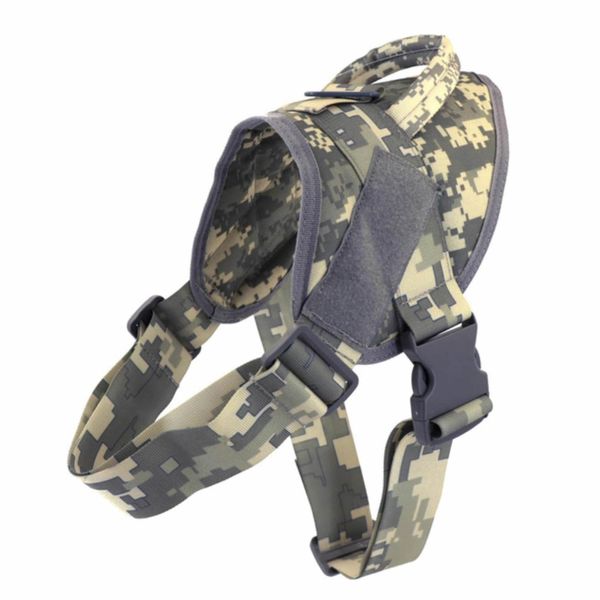 Tactical Dog Harness Tactical Dog Training Vest Service Dog Vest(L Size)
