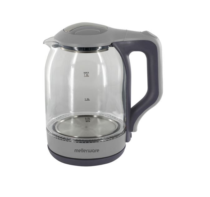 Mellerware 1.8L Cordless Glass Kettle Grey Buy Online in South