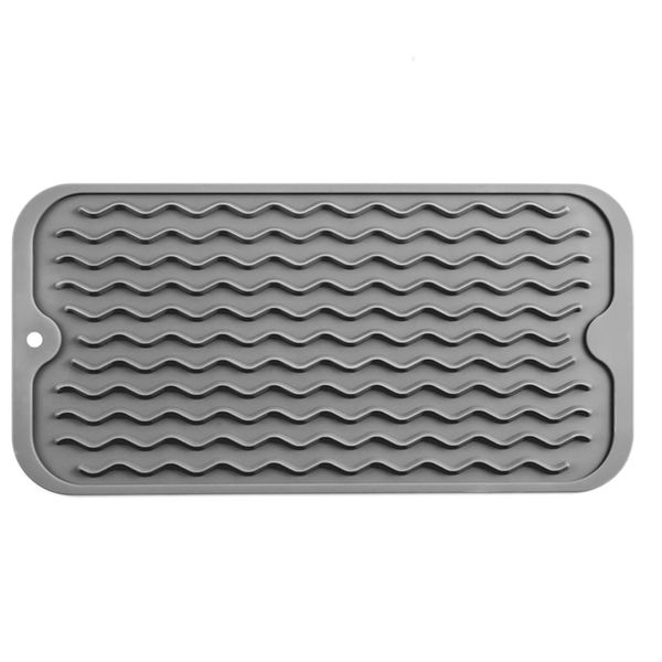 Dish Drying Mat For Multiple Usage Silicone Mat For Kitchen Pink-B