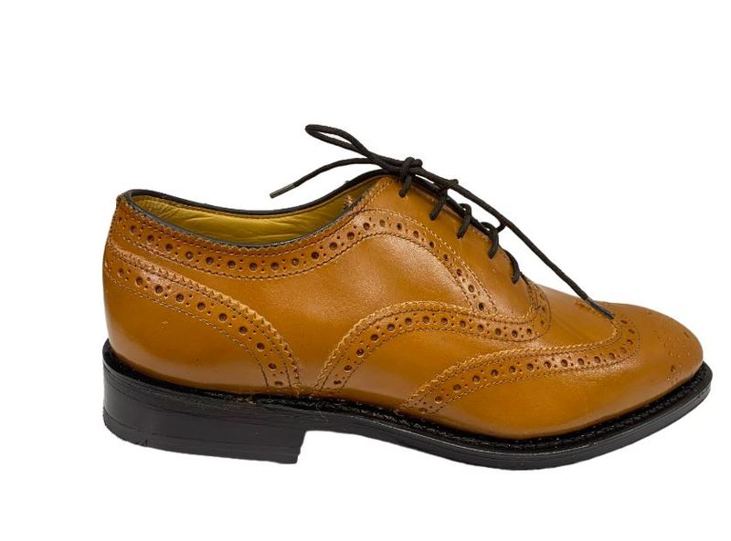 Saxone Men's Leather Lace-ups - French tan