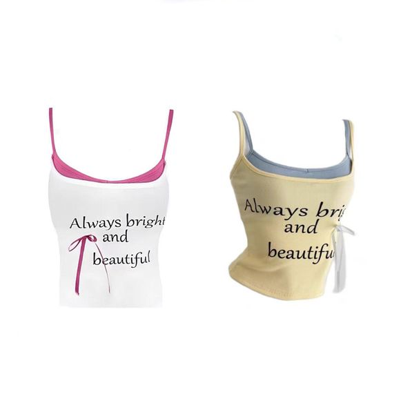 Slim Fit Teen Spaghetti Crop Top 2Pack