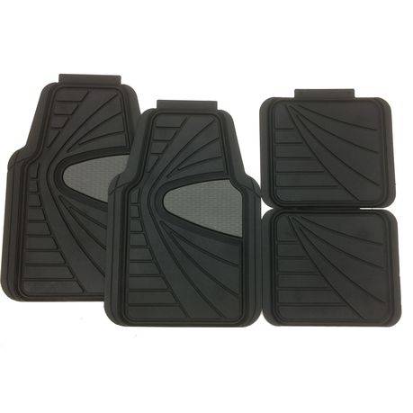 ACA Auto - Rubber Car Mat With Lip - Set of 4