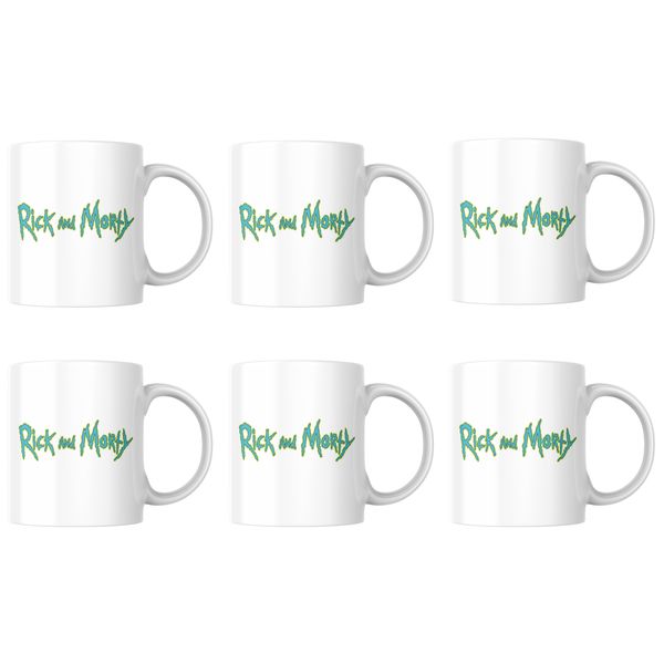 Rick and Morty Emblem Mugs - Set of 6