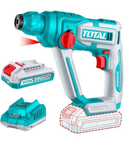 Total Tools 20V Lithium-ion Cordless Rotary Hammer with Battery and Charger
