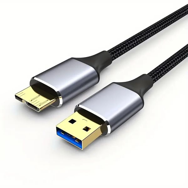 USB 3.0 Micro Cable 1M, Super Speed USB 3.0 A Male to Micro B External