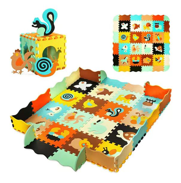 Eva 16 Piece Puzzle Interlocking foam Playmat