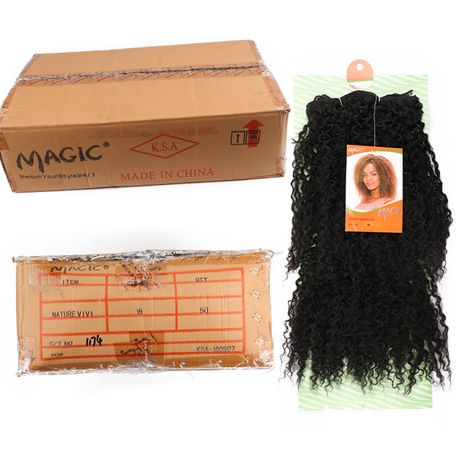 Magic Synthetic Hair Extensions Curly Hair Weaves 50 Packs in 1