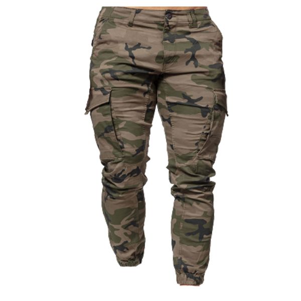 Men Cotton Camouflage Casual Joggers