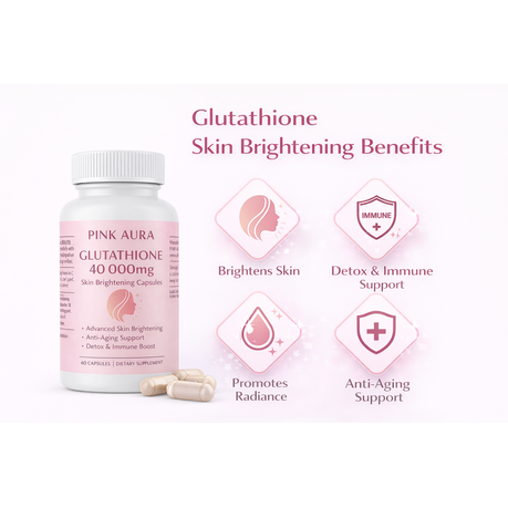 what is the difference between glutathione and l-glutathione Pink Aura Glutathione 40 000mg Skin Brightening Capsules | Shop Today. Get  it Tomorrow!