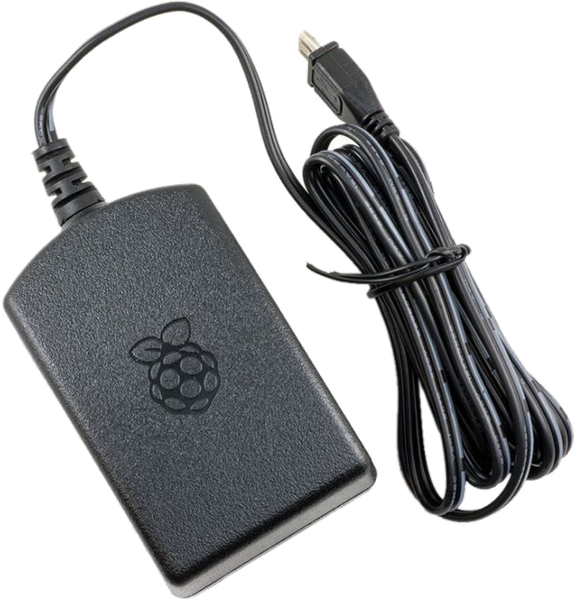 Raspberry-Pi (T6716DV) Official PSU, Micro USB-B, 5.2V, 2.5A, 1.5m