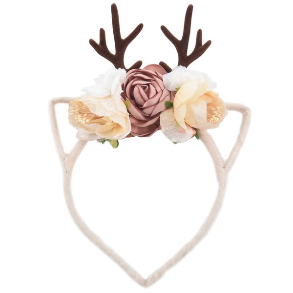 Christmas Antlers Flower Head Bands Children's Headwear HFL120-16