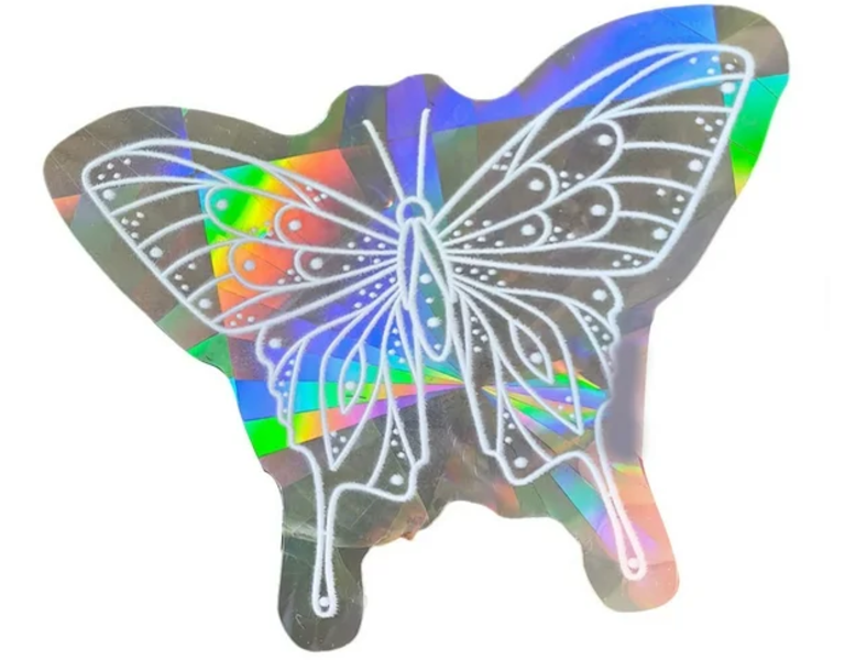 3D Butterfly Suncatcher Sticker - Magical Rainbow Window Film