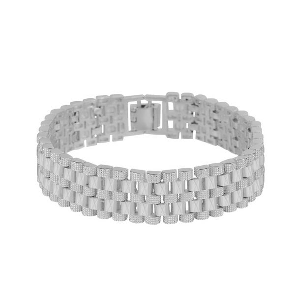 Men, Boys Alloy Steel Link, Bangle Bracelet