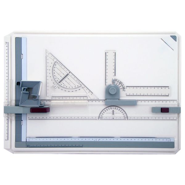 A3 Portable Drawing Board, Multi-Function Metric Drafting Table System