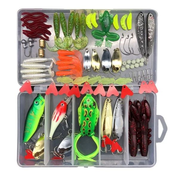 Camping Fishing Lure Bait Set with Box High Quality 142 Piece