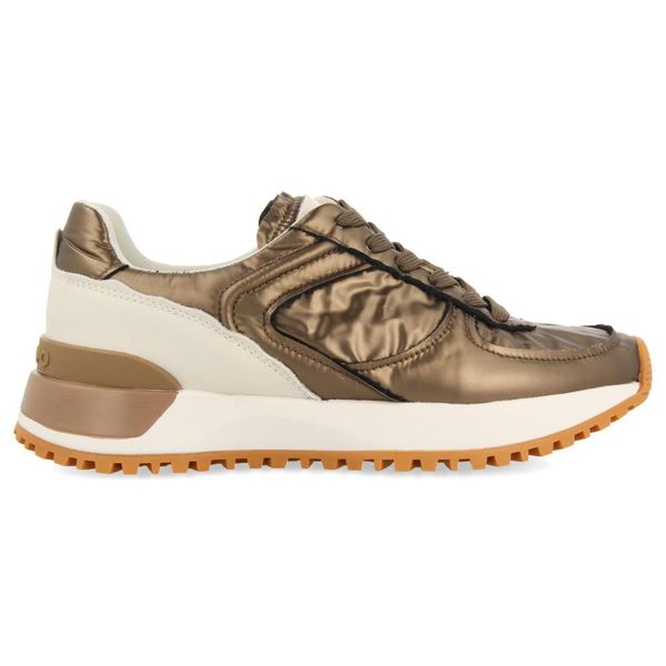 Gioseppo - Ladies Shimmer Nylon Sneaker - Nabbe Brown