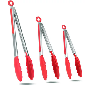 Heat Resistant Non-Stick Silicone Tong - 3 Set | Shop Today. Get it