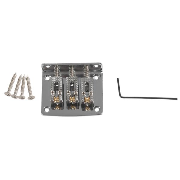 Guitar Bridge Tail 3 String Replacement Silver