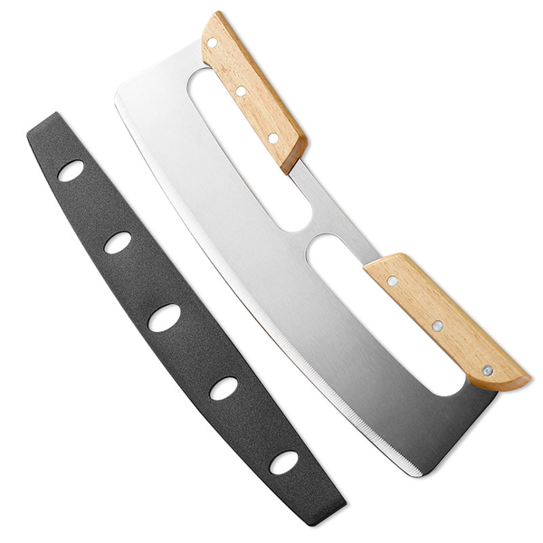 35.56cm Pizza Cutter Rocker Blade Sharp Stainless Steel Rocker Knife