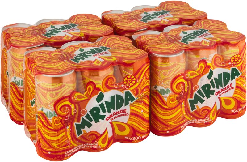 Mirinda Orange 300ml Cans (4 X 6 X 300ml)