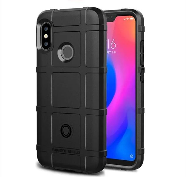 Rugged Shield Back Case Compatible With Xiaomi Mi A2 Lite (Redmi 6 Pro)