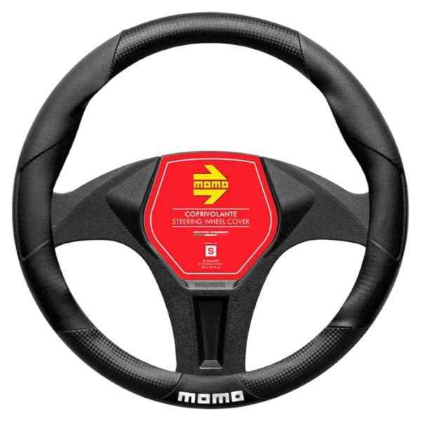 Momo Tuning Edition Matt Carbon &amp; Black Steering Wheel Protective Cover