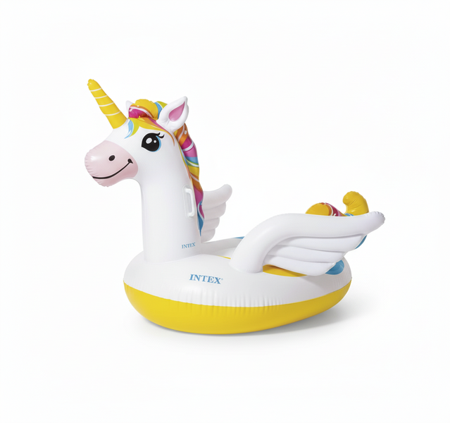 Intex Inflatable Ride-On Unicorn Pool Float for Kids, 201 cm