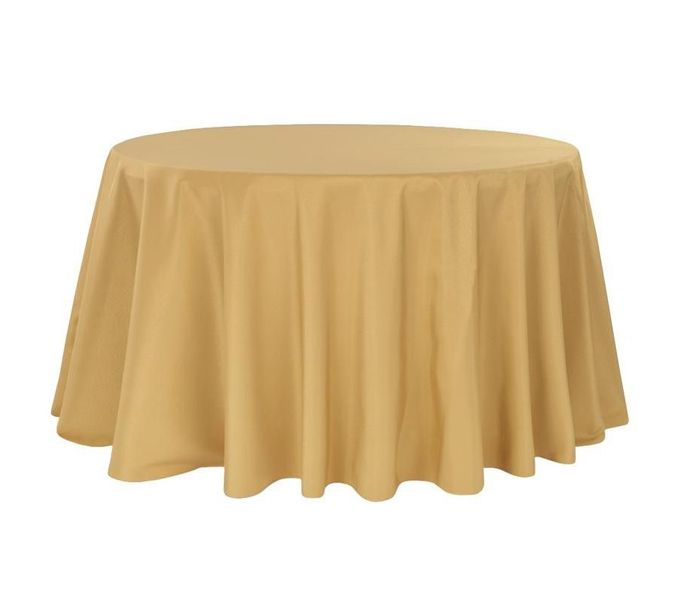 Gold Round Tablecloth