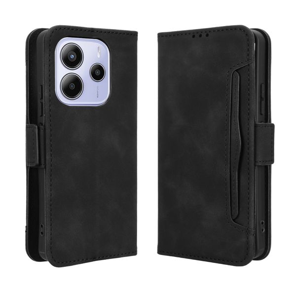 Multi Card Groove Leather Cover Compatible with Redmi Note 12 Pro Plus 5G