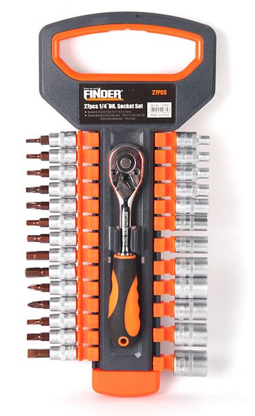Finder - 27pc 1/4" DR Socket Set