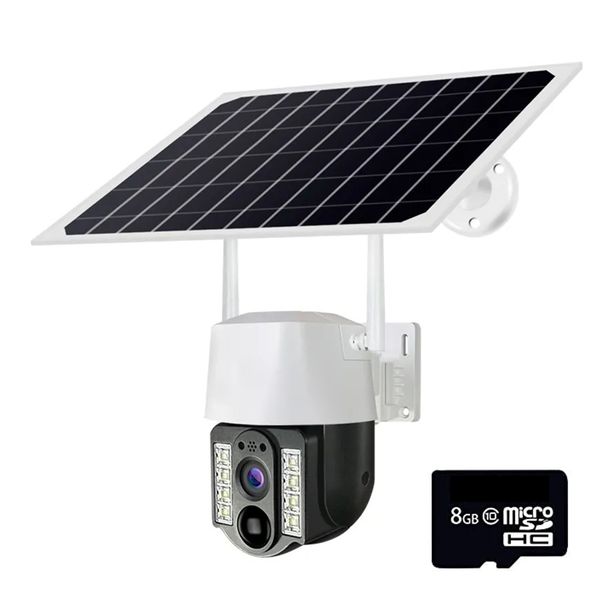 Solar Powered 4G Sim Wireless Security Surveillance Camera &amp; 8GB Card