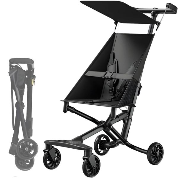 Foldable Travel Stroller Toddlers for 2 to 6 Child - Ultra Lightweight