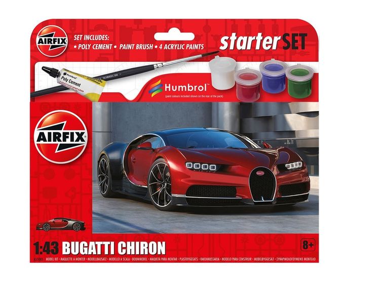 Airfix Vehicles Starter Set Bugatti Chiron