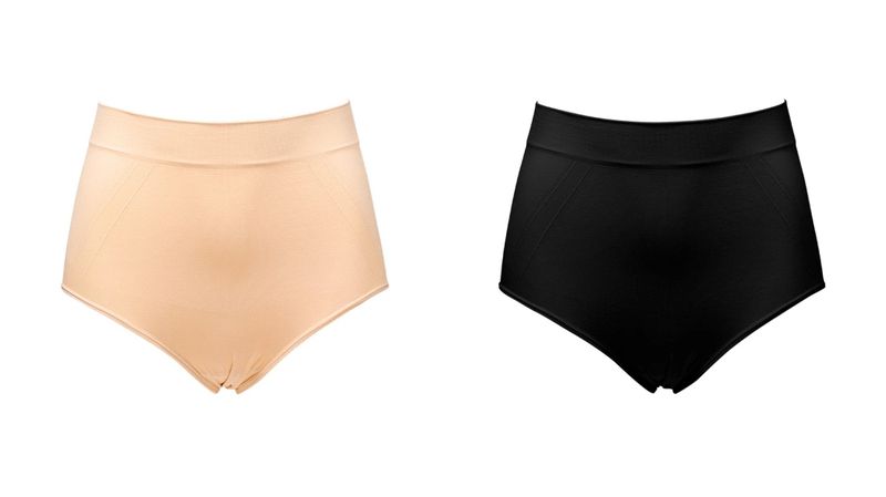 Women High Waisted Tummy Control Shapewear Panty Underwear Pack of 2