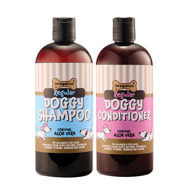 Wagalot 2 Pack Regular Shampoo And Conditioner for Dogs - 500ml