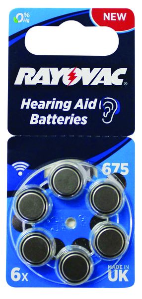 Rayovac - Size 675 Hearing Aid Batteries (6 Pack)