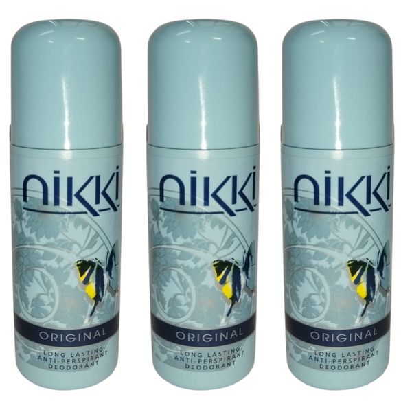 Nikki Long Lasting Anti-Perspirant Roll On 50ml - Original Pack Of 3