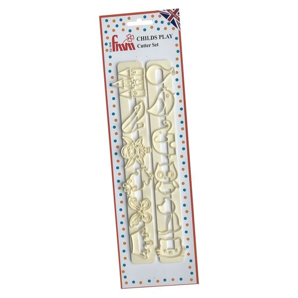 FMM Cutter Child's Play Fondant Cut Out Shapes Kids Elephant Cat Bird