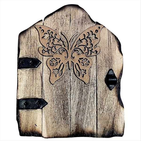 Butterfly Miniature Tree Door Outdoor Miniature Tree Decoration Door