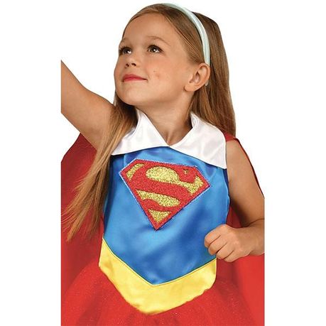 ThinkGeek Supergirl Foil Juniors Costume Sleep Tank with Cape 